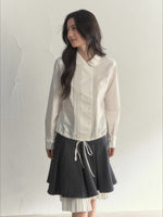 Vintage Doll Collar Double-Breasted Shirt