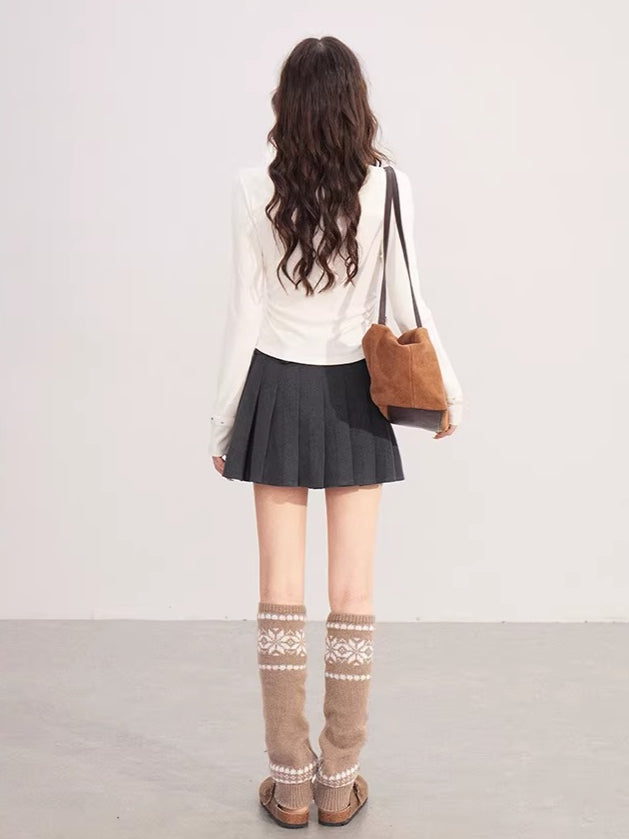 Asymmetric Patchwork Knit Top