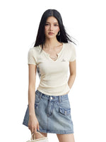 Lyocell V-Neck Tee