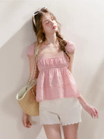 Lace Square Neck Top