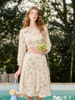 Comfortable Cotton Embroidered Shirt & Skirt Set
