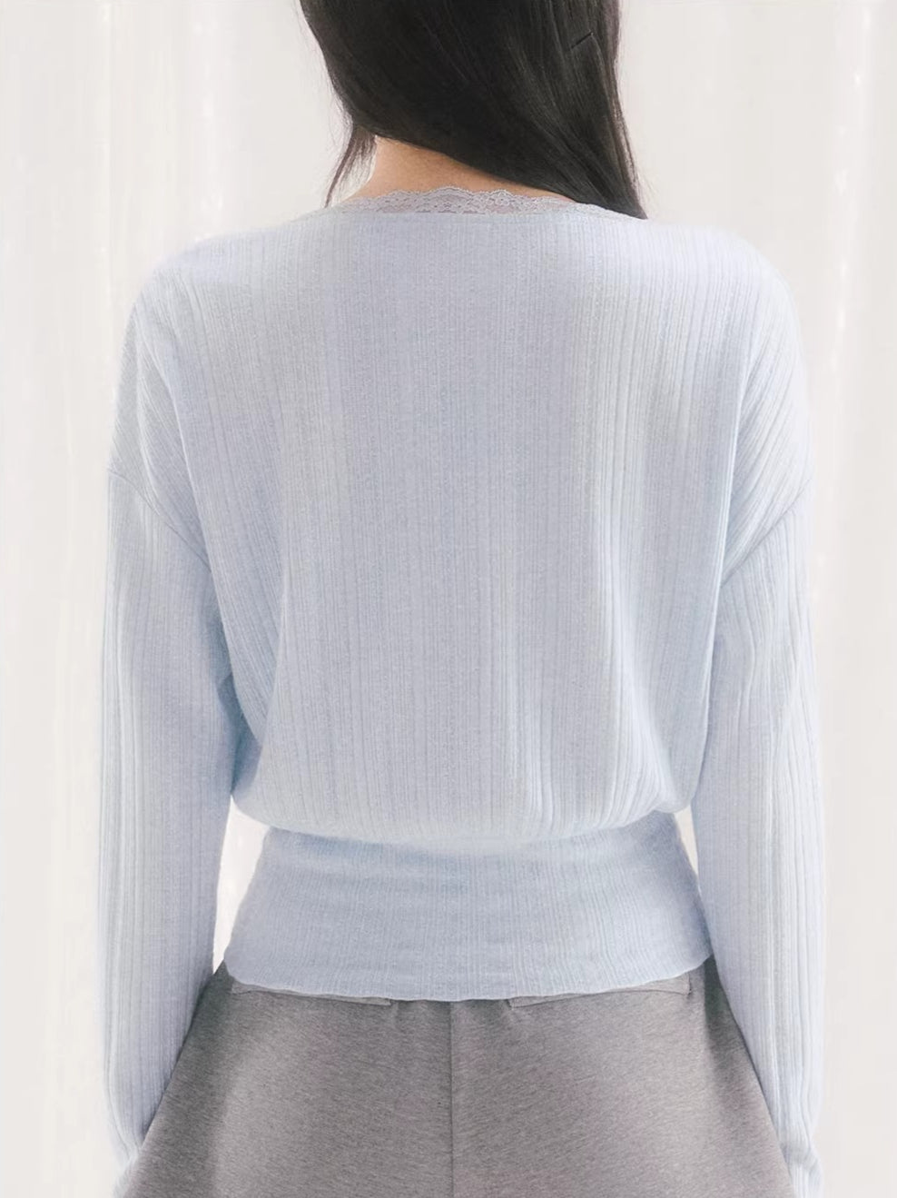 Light Blue Lace Layered Set