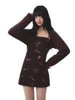 Vintage Sequin Cami Dress Set