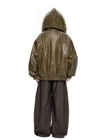 Fur Hood Pocket Puffer Jacket