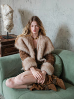 Mishka Faux Shearling Suede Cropped Jacket