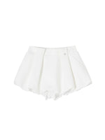 Pleated Bubble Mini Skirt