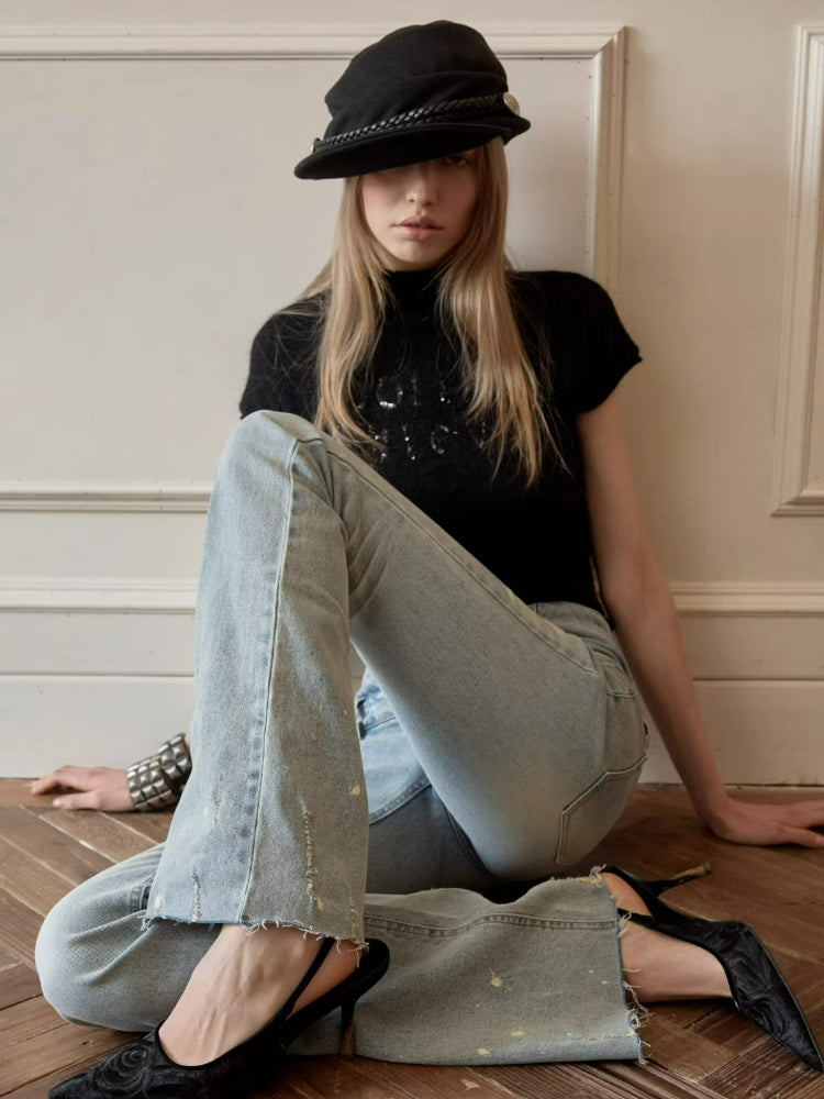 Pleated Baker Boy Cap