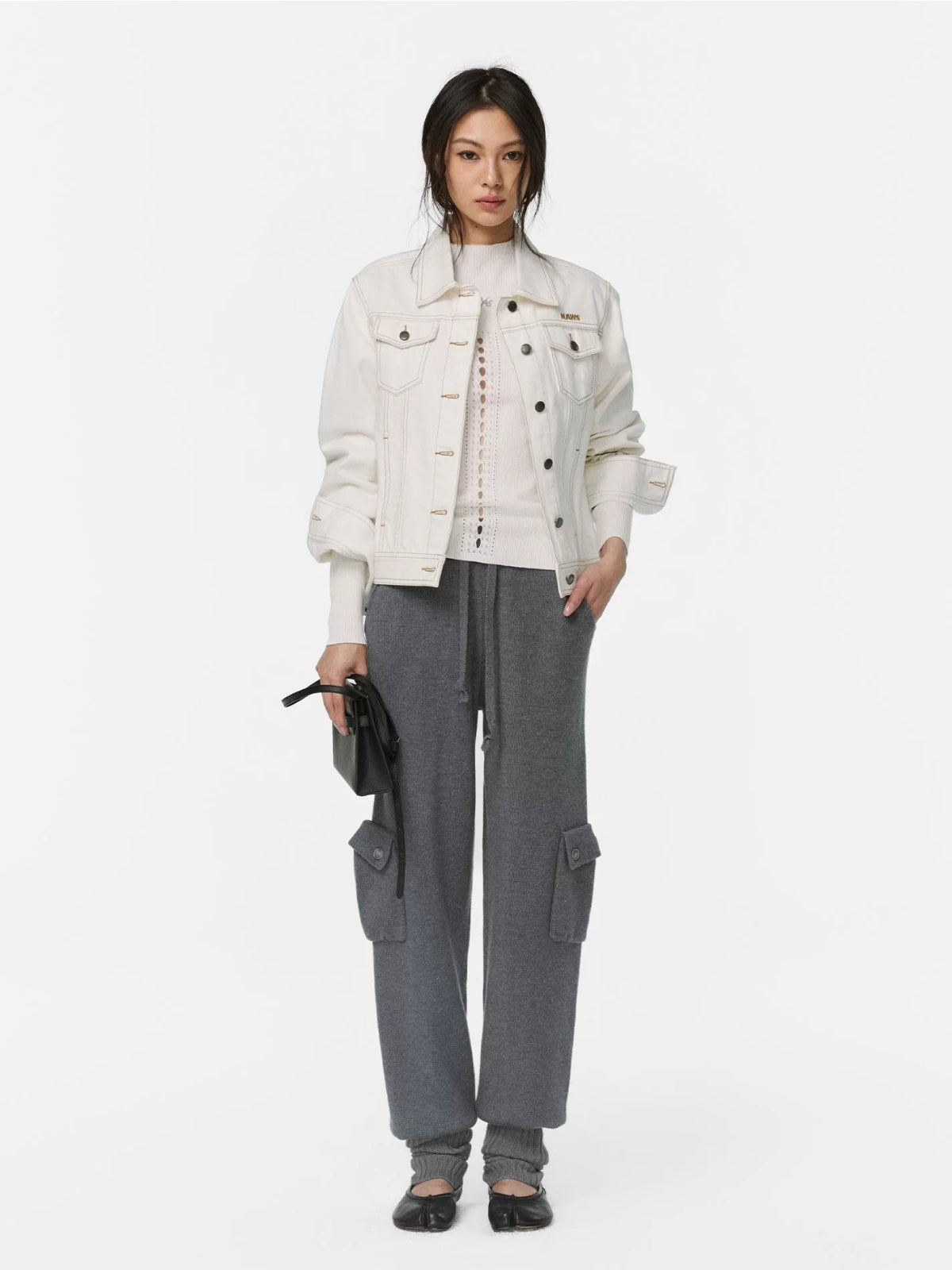 Snow Pocket Wool Jogger Pants