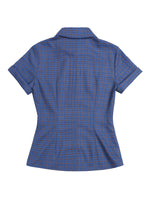 Blue Plaid Short Sleeve Shirt