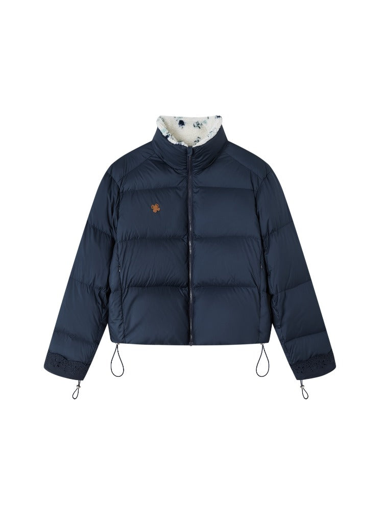 Fur-Trim Short Puffer