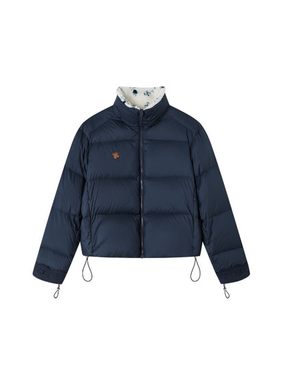 Fur-Trim Short Puffer