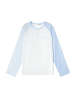 Raglan Henley Long Sleeve Top