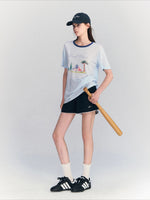 Contrast Print Tee