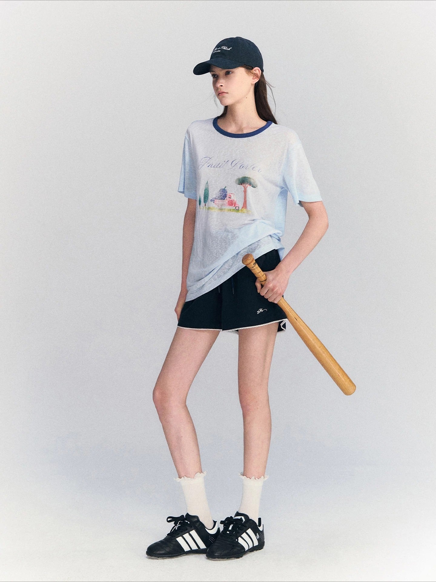 Contrast Print Tee