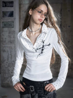 Checked Ruffle Blouse