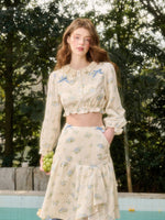 Comfortable Cotton Embroidered Shirt & Skirt Set