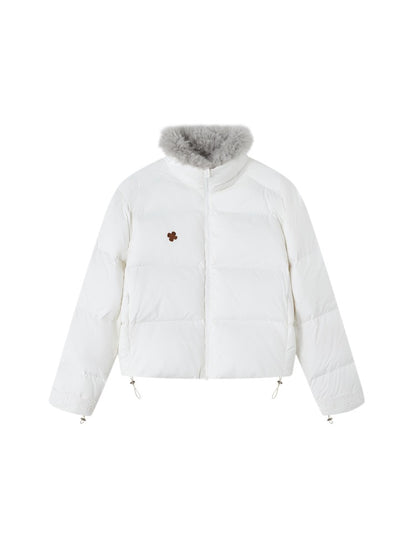 Fur-Trim Short Puffer