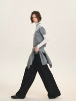 Detachable Overlay Wide Leg Pants