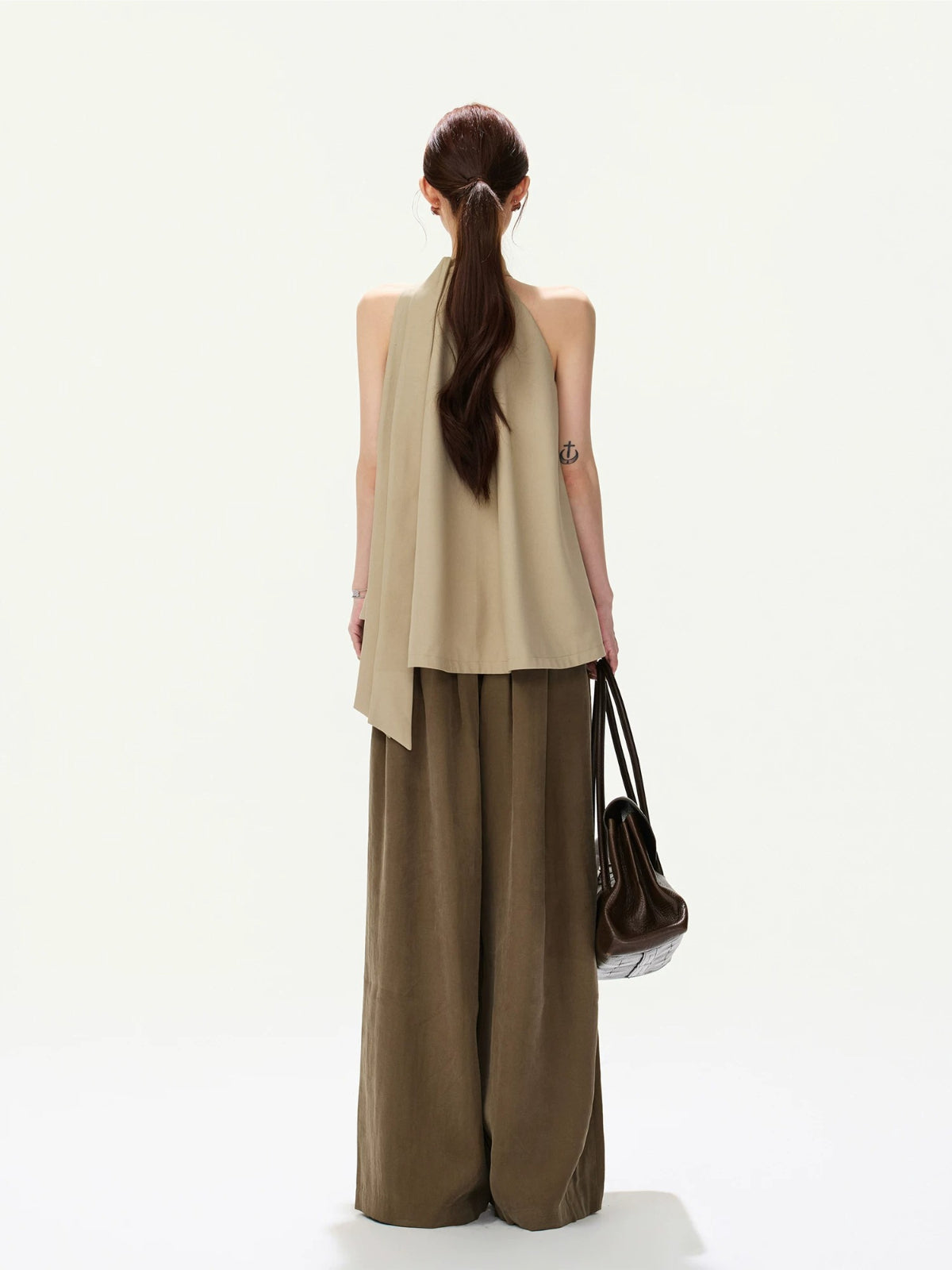 Double Button Halter Vest