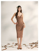 Embroidered Lace Fishtail Dress
