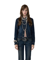 Waist-Cinched Denim Jacket