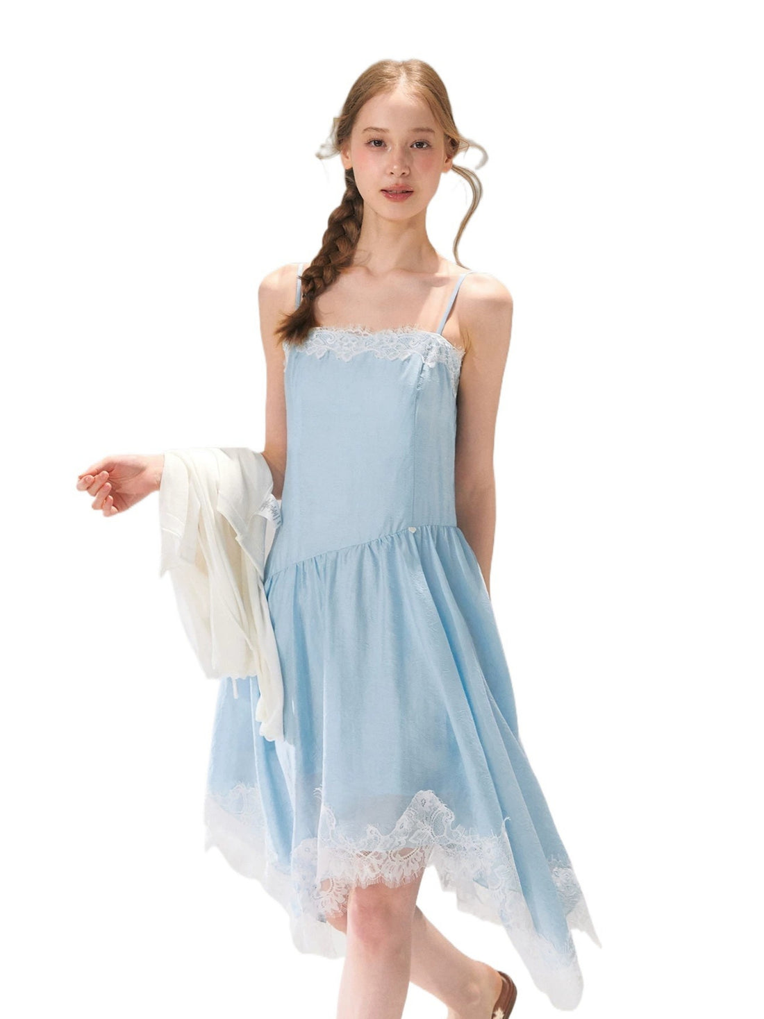 Lace Hem Slip Dress
