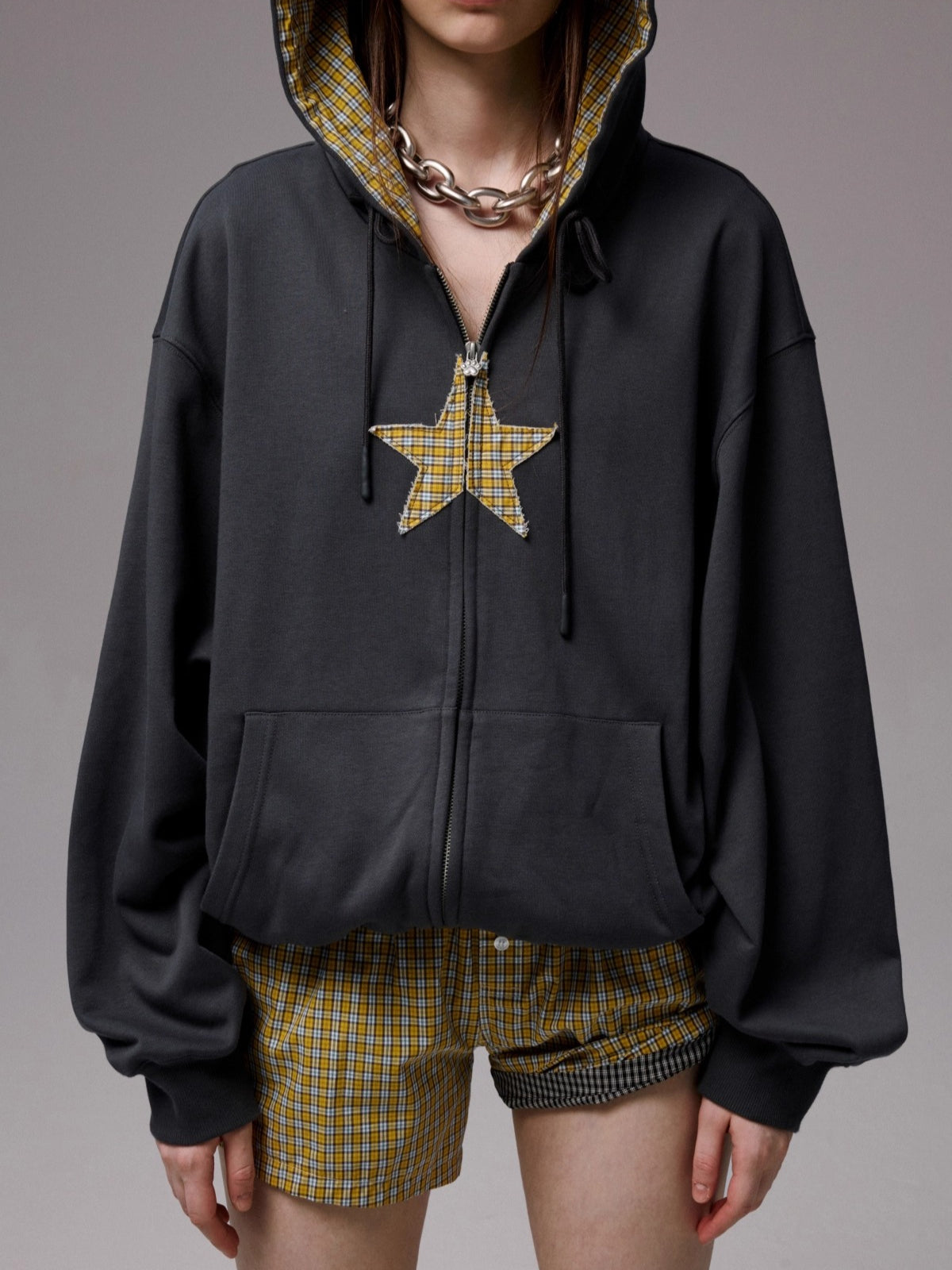 Striped Cotton Lounge Shorts