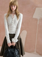 Wildflower Henley Long Sleeve Tee