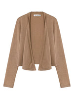 Contrast Wool Blend Three-Piece Set