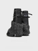Black Platform Combat Boots
