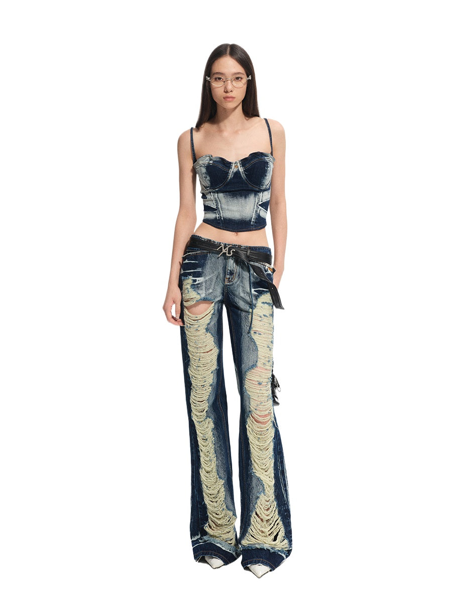 Volcano Distressed Denim Jeans