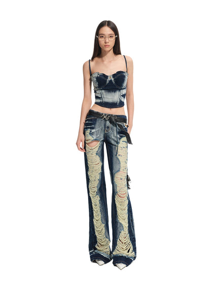 Volcano Distressed Denim Jeans