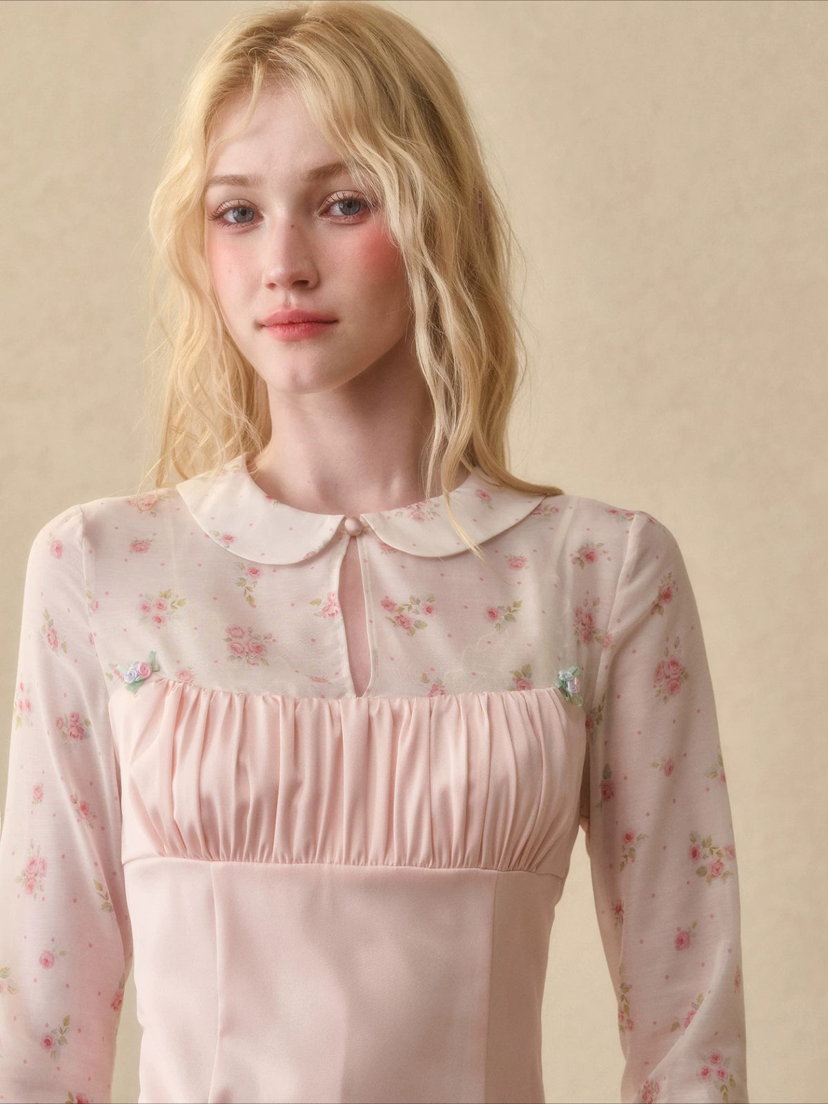 Floral Tencel Dress Set