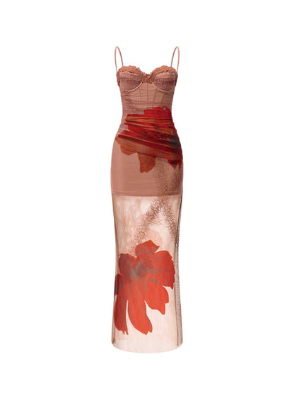 Fake Two Fishbone Slim Fit Dress
