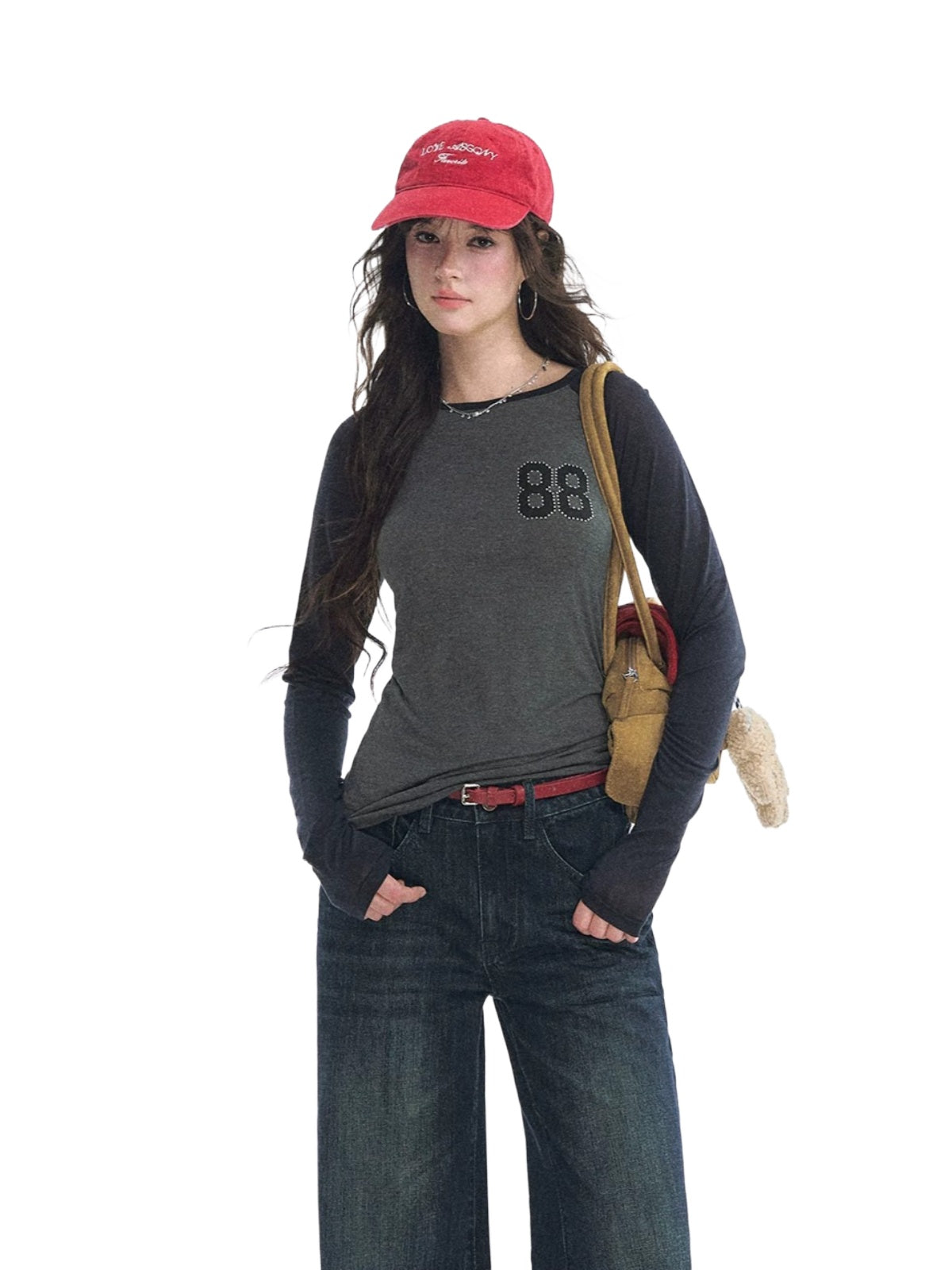 Rhinestone Raglan Top