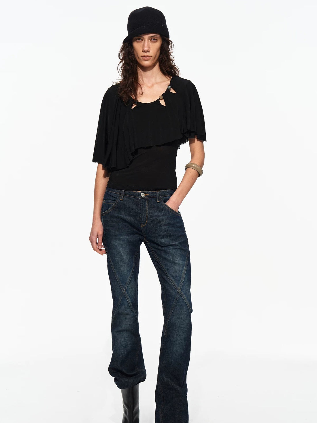 Beaded Cape Tee