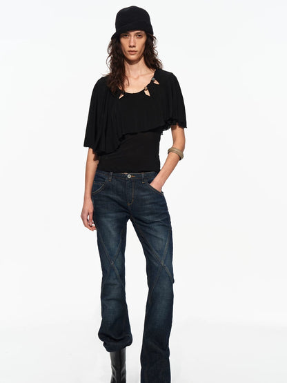 Beaded Cape Tee