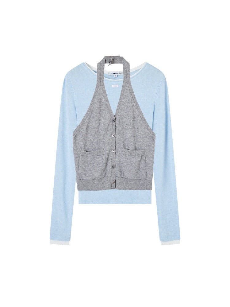 Halter Layered Tee Set