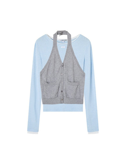 Halter Layered Tee Set