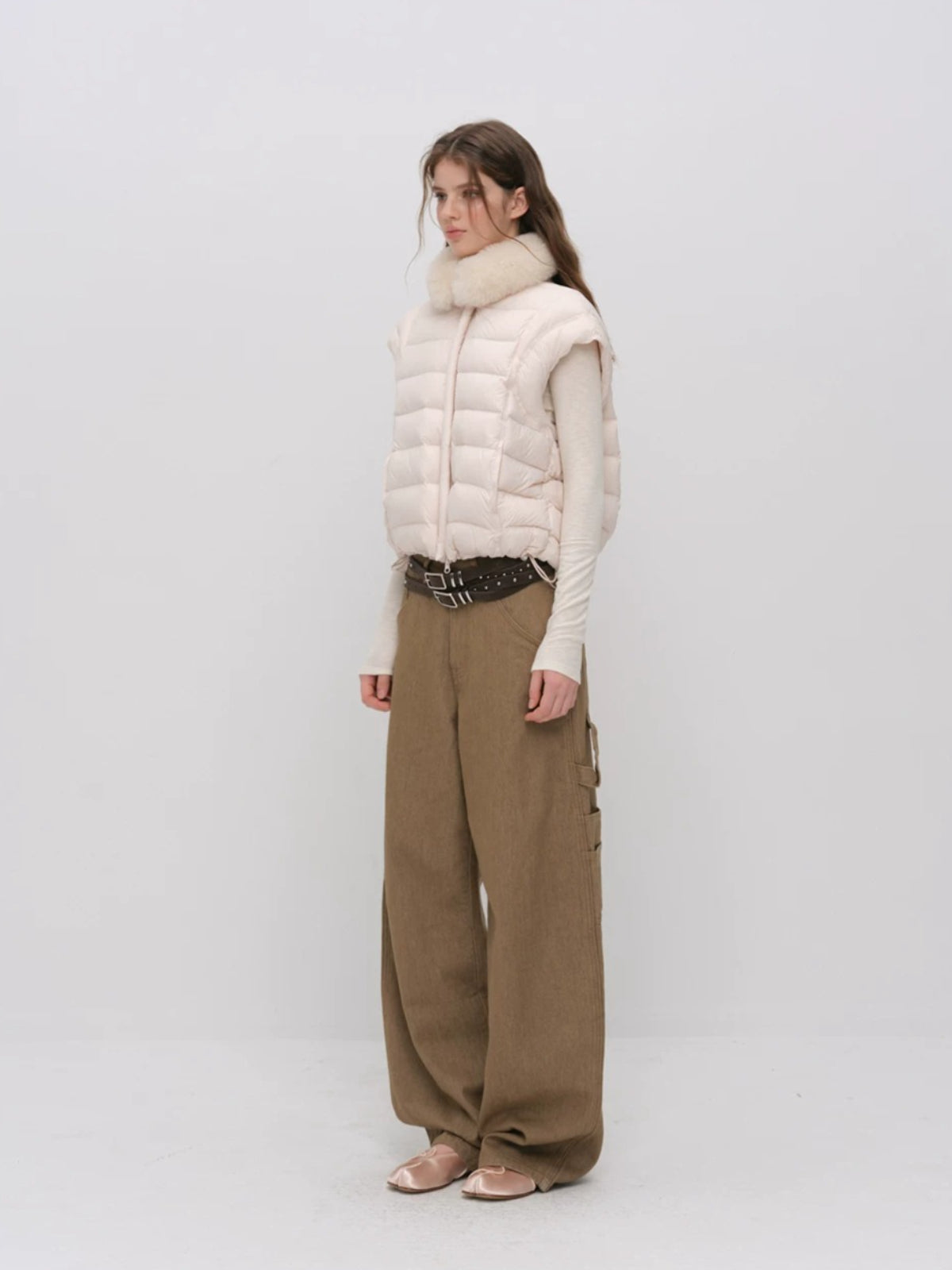 Detachable Sleeve Down Puffer Jacket