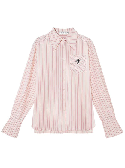 Striped Shirt Shorts Set
