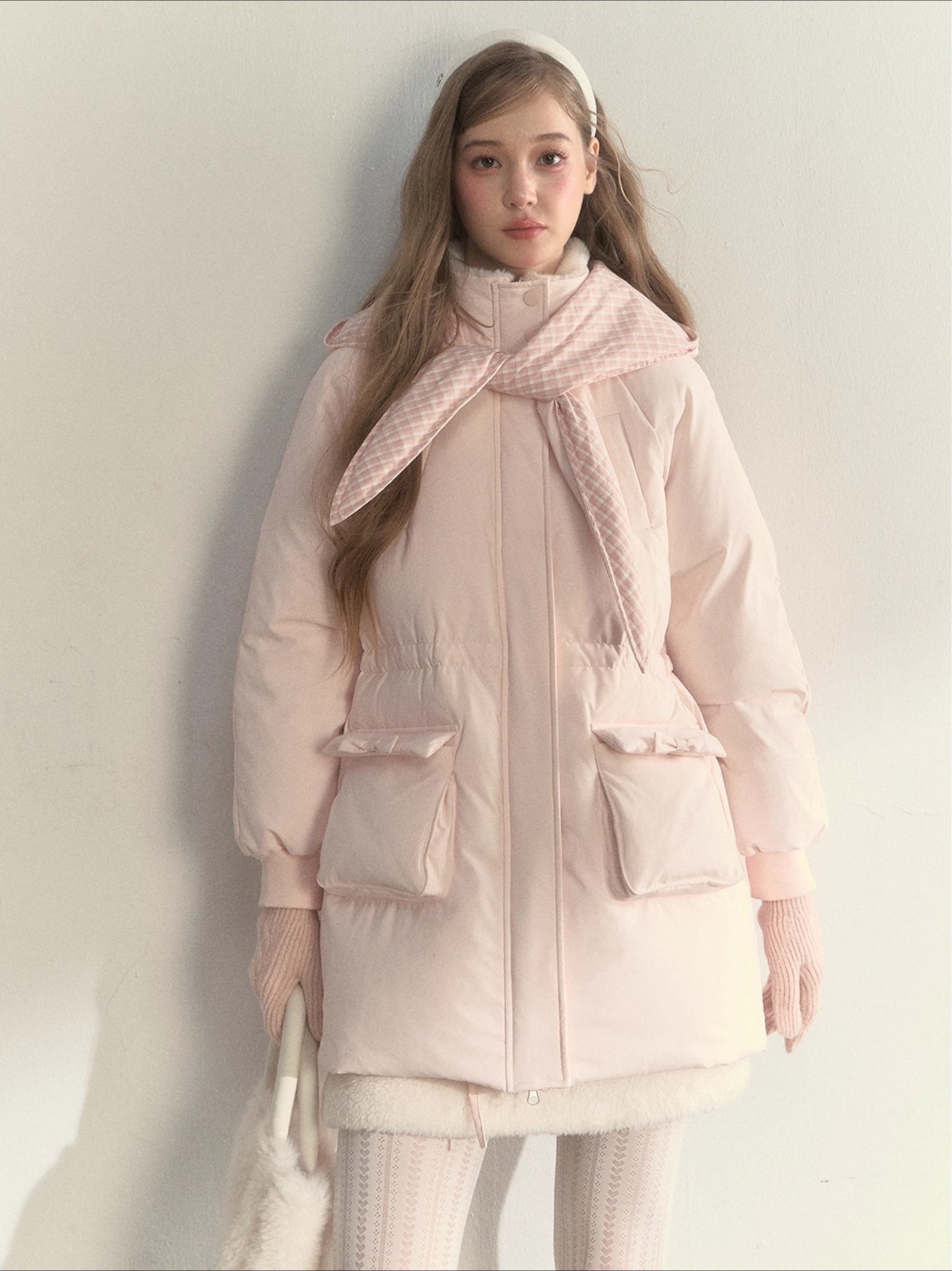 Scarf Hood Down Coat