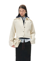 Barn Wool Loop Tweed Short Jacket