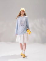 Horse Print Raglan Sleeve T-shirt