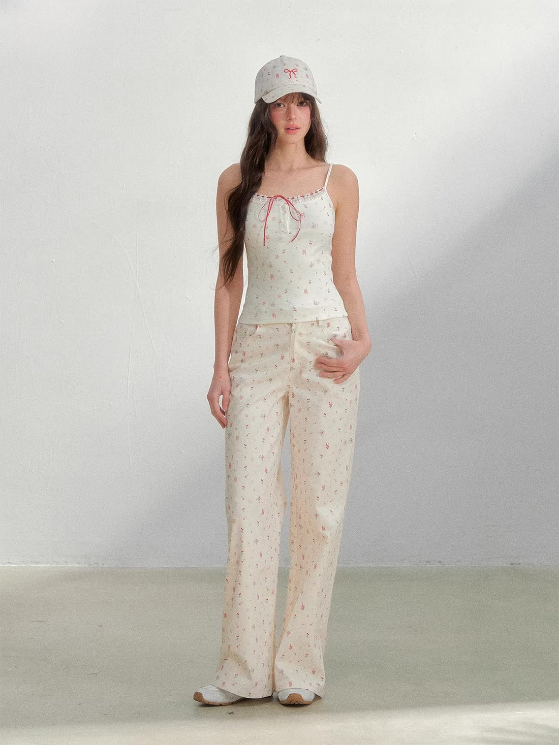 Floral Straight Leg Pants