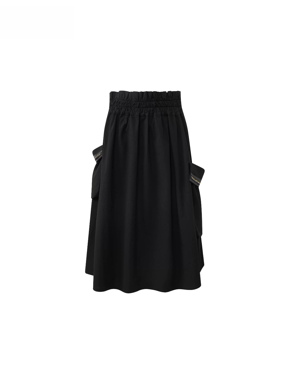 Double Ruffle Waist Cargo Skirt