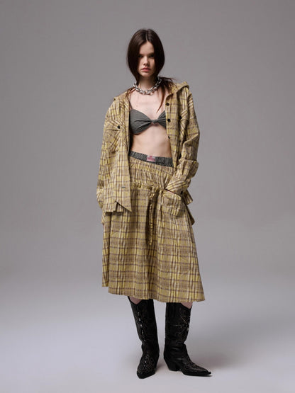 Vintage Plaid Twist Bra