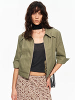 Cropped Seven Sleeve Jacket