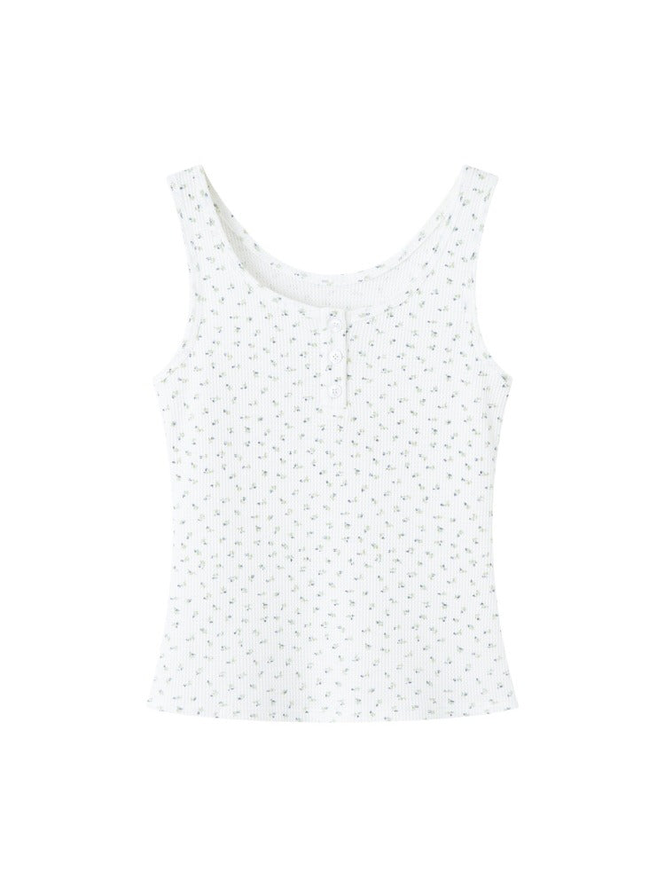 Waffle Hoodie Shorts Vest Set