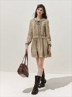 Sailor Collar Shirt Dress